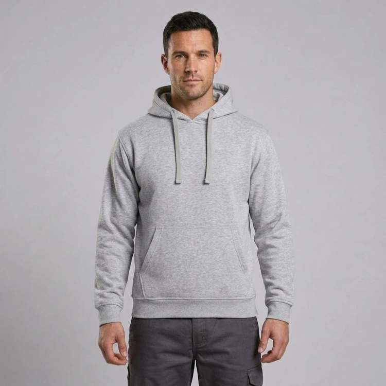 Bluza z kapturem JHK SWRA KNG jasnoszara melanż