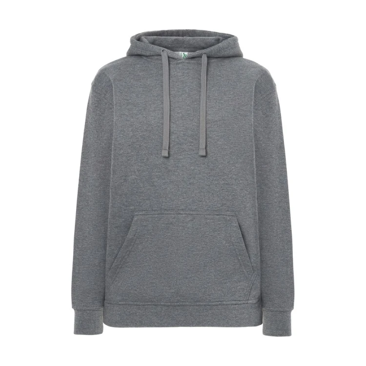 Bluza z kapturem JHK SWRA KNG ciemnoszara melanż – przód