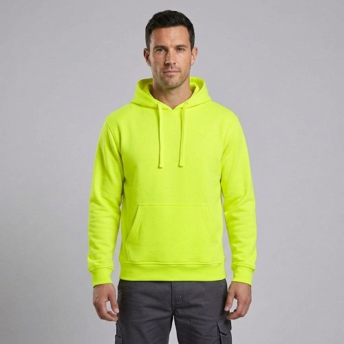 Bluza z kapturem JHK SWRA KNG żółta fluo