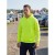 Bluza z kapturem JHK SWRA KNG żółta fluo w pracy