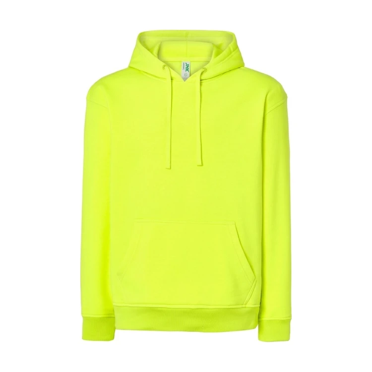 Bluza z kapturem JHK SWRA KNG żółta fluo – przód