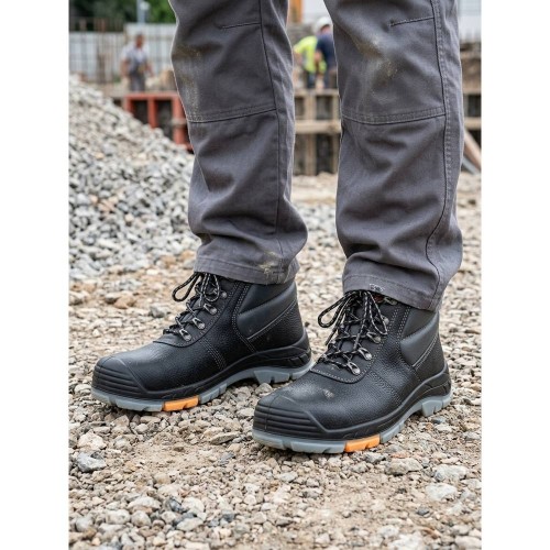 Buty robocze PPO 707 w pracy na budowie