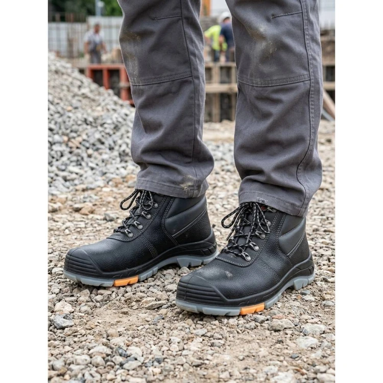 Buty robocze PPO 707 w pracy na budowie