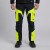 Spodnie softshell COMFORT WINTER czarno-żółte na modelu