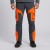 Spodnie softshell COMFORT WINTER grafitowo-pomarańczowe na modelu