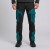 Spodnie softshell COMFORT WINTER czarno-petrolowe na modelu