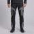 Spodnie softshell COMFORT WINTER czarno-szare na modelu