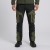 Spodnie softshell COMFORT WINTER czarno-oliwkowe na modelu