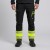 Spodnie zimowe COMFORT NEO WINTER czarno-żółte na modelu