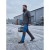 Spodnie COMFORT WINTER grafitowo-niebieskie – zastosowanie w magazynie