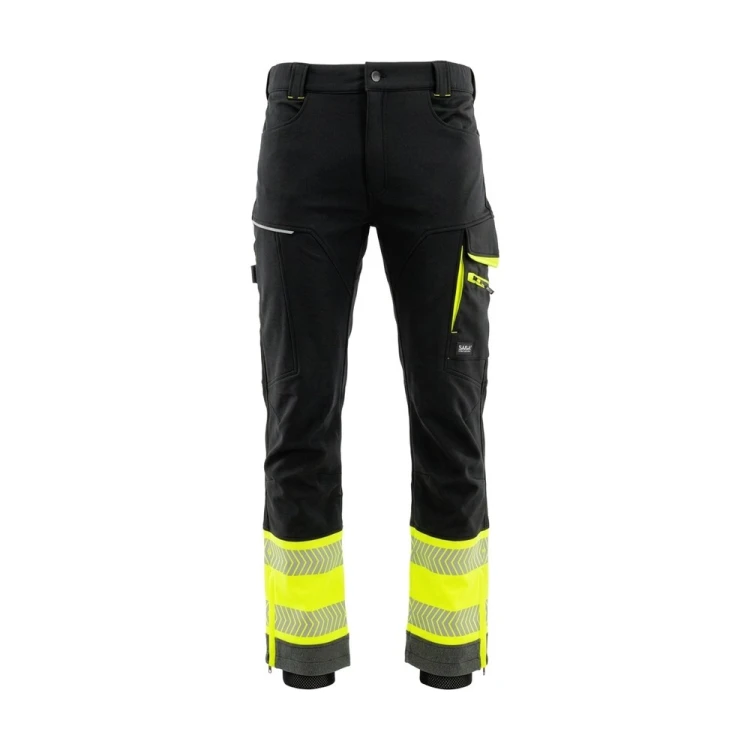 Spodnie zimowe COMFORT NEO WINTER czarno-żółte – przód