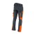 Spodnie softshell COMFORT WINTER grafitowo-pomarańczowe – tył