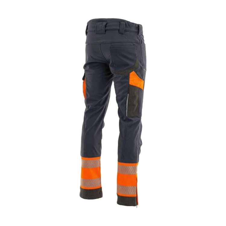 Spodnie zimowe COMFORT NEO WINTER grafitowo-pomarańczowe – tył