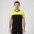 Koszulka MALFINI COLORMIX 109 limonkowo-czarna na modelu