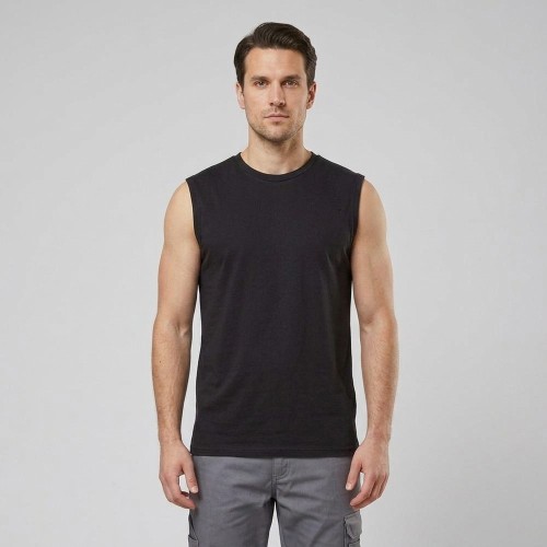 Koszulka bez rękawów JHK URBAN TANK TOP czarna na modelu
