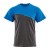 Koszulka COMFORT PLUS szaro-niebieska – przód