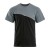 Koszulka COMFORT PLUS czarno-szara – przód