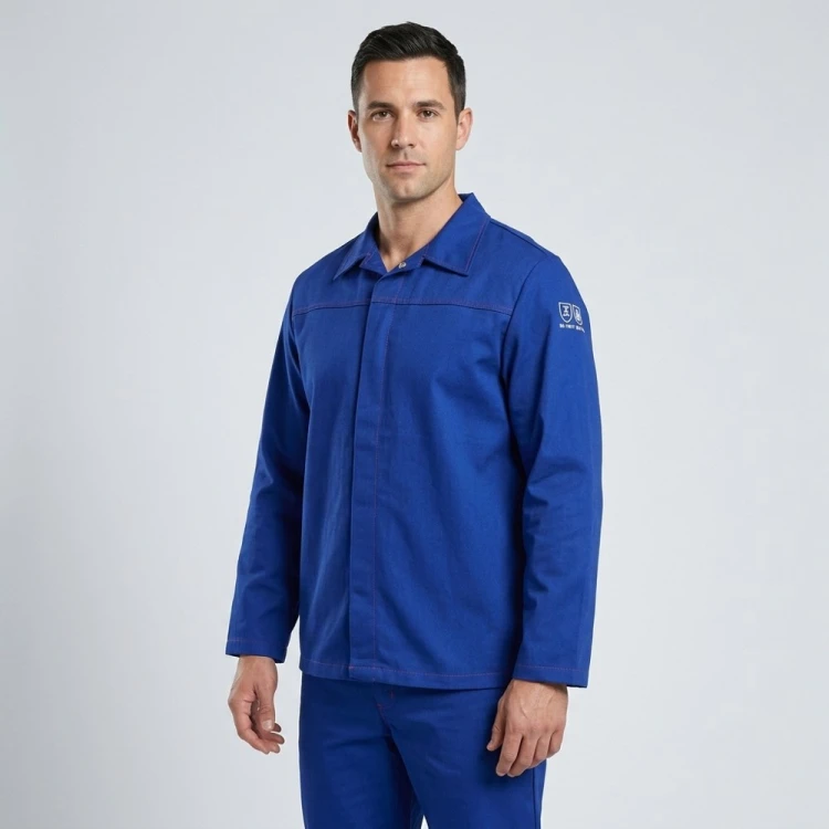 Bluza spawalnicza SPAWACZ z zestawu na modelu