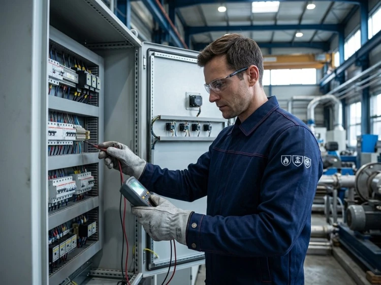 Bluza WULKAN – praca elektryka przy rozdzielni