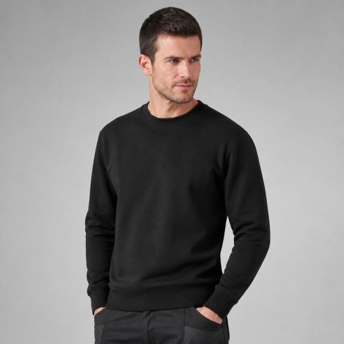 Bluza JHK JT SWEATSHIRT CR czarna – na modelu