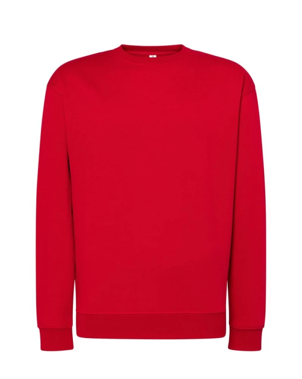 Bluza JHK JT SWEATSHIRT CR czerwona – przód