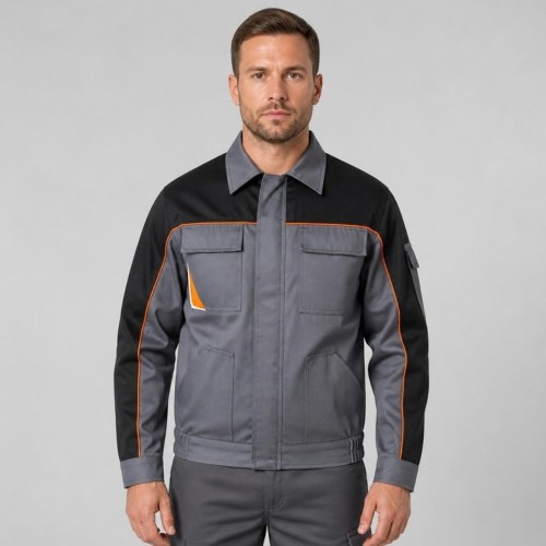 Bluza robocza ART.MAS PROFESSIONAL szara na modelu