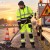 FLASH żółty – spodnie i polar odblaskowy