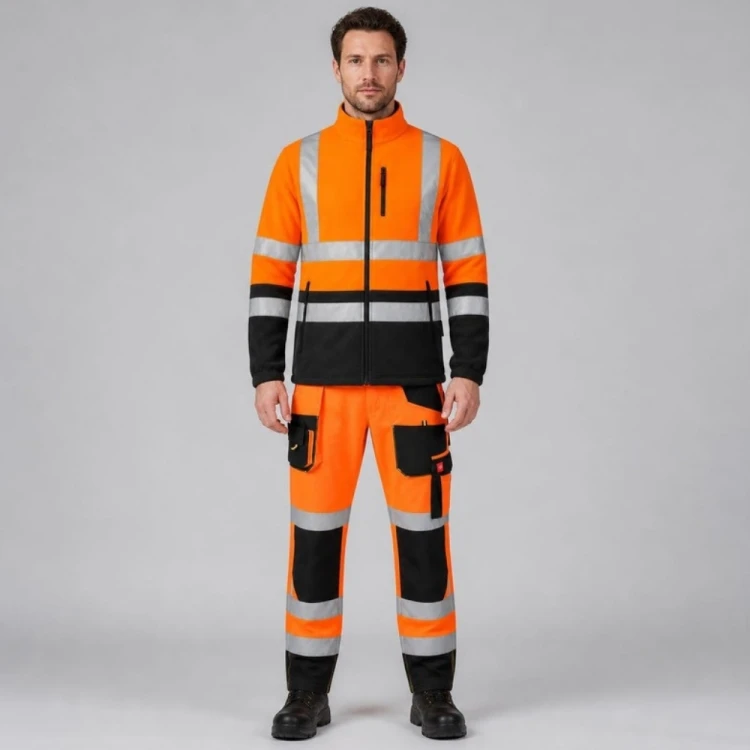 FLASH pomarańczowy – komplet na modelu – przód