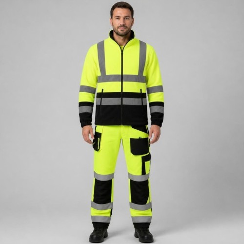 FLASH żółty – komplet na modelu – przód
