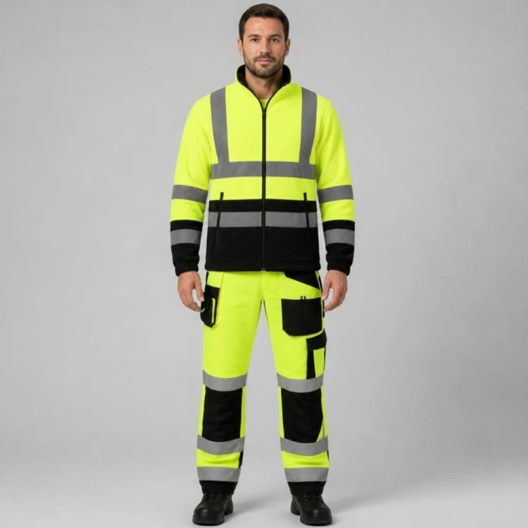 FLASH żółty – komplet na modelu – przód