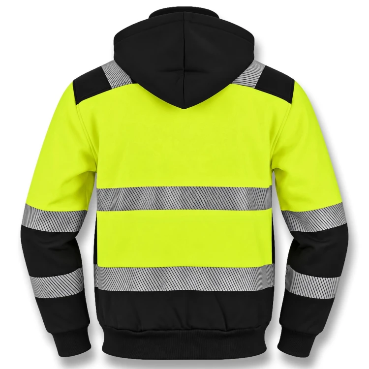 Bluza JHK HV SIGNAL żółto-czarna – tył