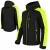 Kurtka softshell outdoor czarno-żółta – przód i tył