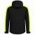 Kurtka softshell outdoor czarno-żółta – tył