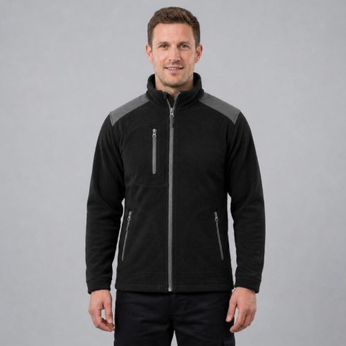 Polar męski JHK FLRA 340 Premium czarno-grafitowy na modelu