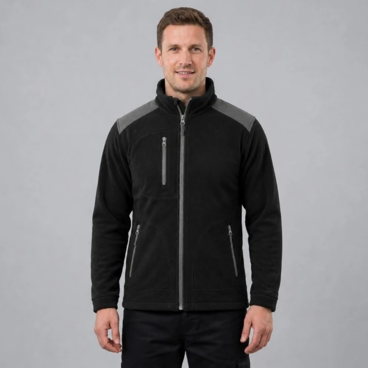 Polar męski JHK FLRA 340 Premium czarno-grafitowy na modelu