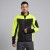 Bluza hybrydowa robocza COMFORT PLUS czarno-seledynowa na modelu