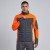 Bluza hybrydowa robocza COMFORT PLUS grafitowo-pomarańczowa na modelu
