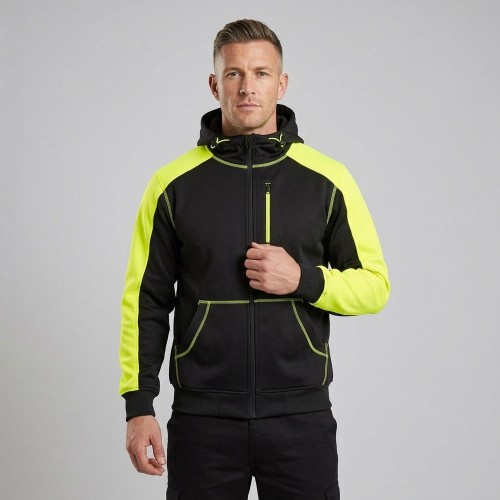 Bluza dresowa ORION z polarem i kapturem na modelu