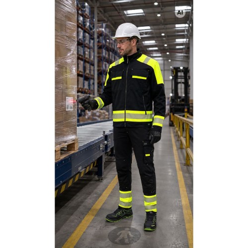 Bluza ACTIFLEX NEO czarno-żółta w pracy