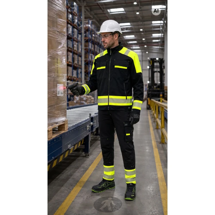 Bluza ACTIFLEX NEO czarno-żółta w pracy