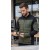 Bluza hybrydowa COMFORT PLUS oliwkowo-czarna w pracy