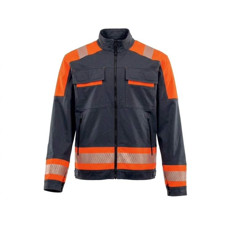 Bluza ACTIFLEX NEO grafitowo-pomarańczowa – przód