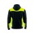 Bluza dresowa COMFORT PLUS czarno-seledynowa – tył