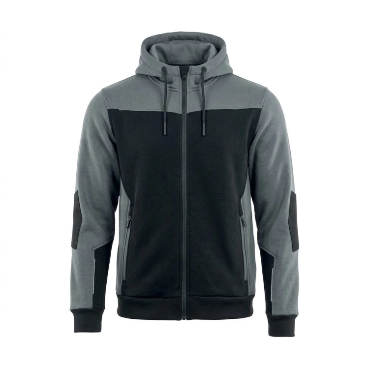 Bluza dresowa COMFORT PLUS czarno-szara – przód