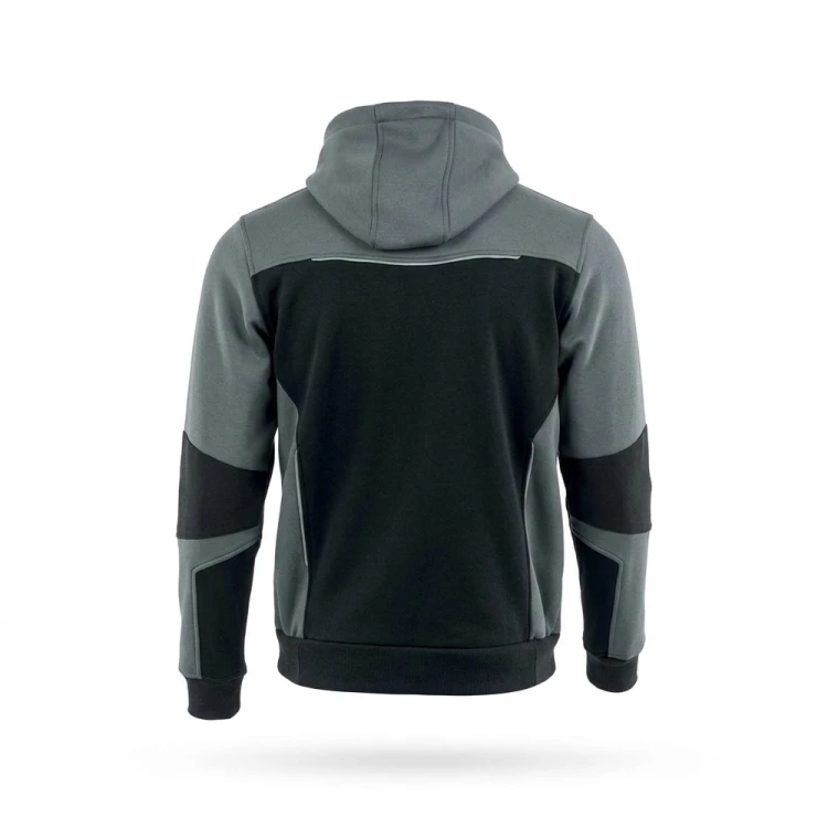 Bluza dresowa COMFORT PLUS czarno-szara – tył