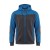 Bluza dresowa COMFORT PLUS szaro-niebieska – przód