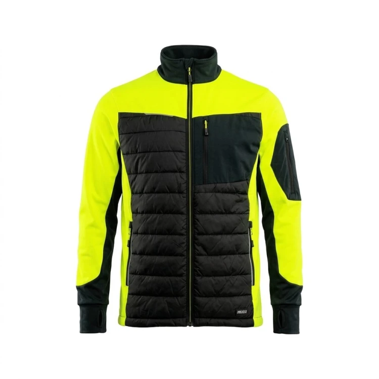Bluza hybrydowa COMFORT PLUS czarno-seledynowa – przód