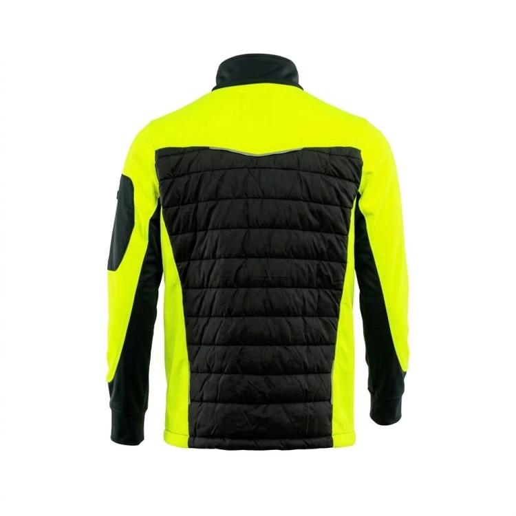 Bluza hybrydowa COMFORT PLUS czarno-seledynowa – tył