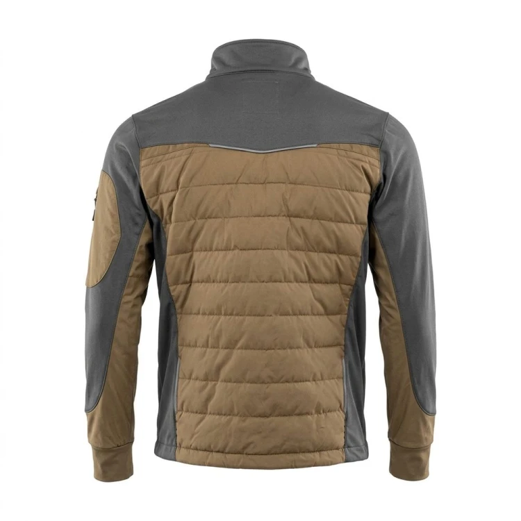 Bluza hybrydowa COMFORT PLUS brązowo-szara – tył