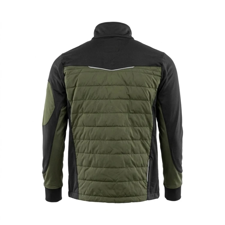 Bluza hybrydowa COMFORT PLUS oliwkowo-czarna – tył